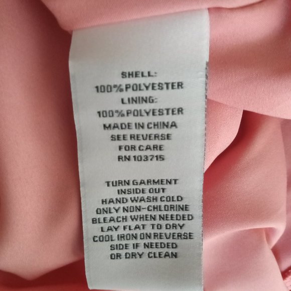 Nanette Lepore Women's Smocked Waist Midi Dress Size 8 Shimmery Pink Lined - Picture 10 of 11